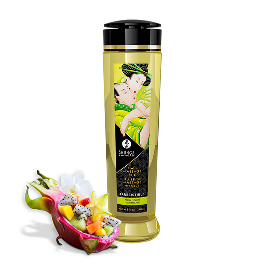 Massage Oils - Irresistible / Asian Fruits – Rechargeable, Discreet, Intimate Wellness Accessory – Quiet, Rechargeable, Waterproof, Couples & Solo Use, Discreet Intimate Wellness Accessory