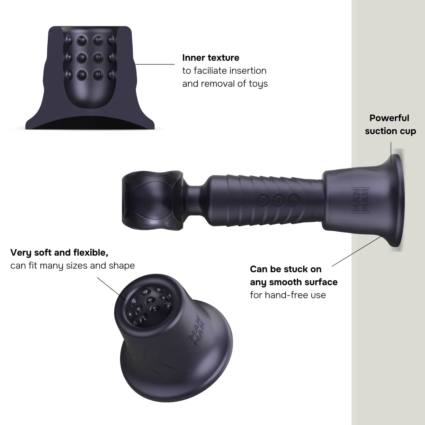 HOLDEN - BLACK PLUM – Rechargeable, Discreet, Intimate Wellness Accessory – Quiet, Rechargeable, Waterproof, Couples & Solo Use, Discreet Intimate Wellness Accessory