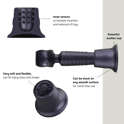 HOLDEN - BLACK PLUM – Rechargeable, Discreet, Intimate Wellness Accessory – Quiet, Rechargeable, Waterproof, Couples & Solo Use, Discreet Intimate Wellness Accessory