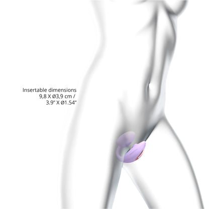 WONDERLOVER - VIVA MAUVE – Rechargeable, Discreet, Intimate Wellness Accessory – Quiet, Rechargeable, Waterproof, Couples & Solo Use, Discreet Intimate Wellness Accessory