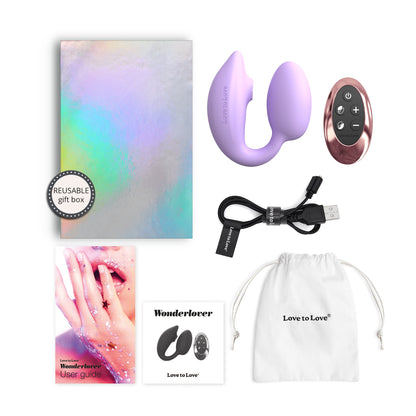 WONDERLOVER - VIVA MAUVE – Rechargeable, Discreet, Intimate Wellness Accessory – Quiet, Rechargeable, Waterproof, Couples & Solo Use, Discreet Intimate Wellness Accessory