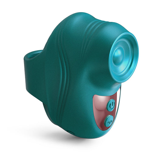 KISSCOOL - IRIDESCENT TEAL – Rechargeable, Discreet, Intimate Wellness Accessory – Quiet, Rechargeable, Waterproof, Couples & Solo Use, Discreet Intimate Wellness Accessory