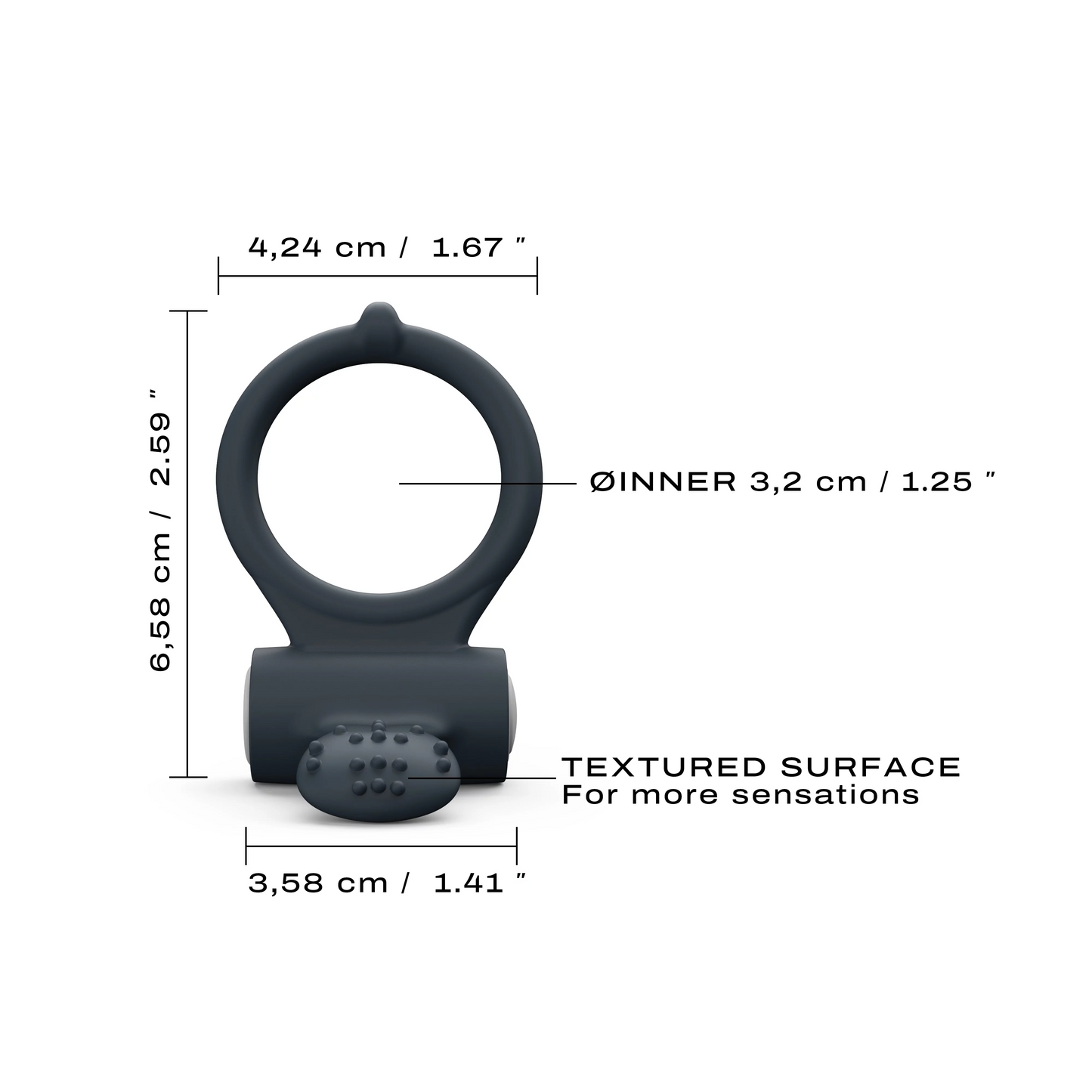 POWER CLIT BLACK – Rechargeable, Discreet, Intimate Wellness Accessory – Quiet, Rechargeable, Waterproof, Couples & Solo Use, Discreet Intimate Wellness Accessory