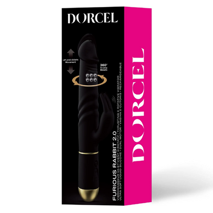 Furious Rabbit 2.0 – Rechargeable, Discreet, Intimate Wellness Accessory – Quiet, Rechargeable, Waterproof, Couples & Solo Use, Discreet Intimate Wellness Accessory