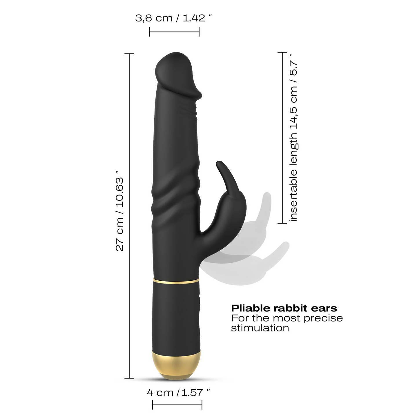 Furious Rabbit 2.0 – Rechargeable, Discreet, Intimate Wellness Accessory – Quiet, Rechargeable, Waterproof, Couples & Solo Use, Discreet Intimate Wellness Accessory