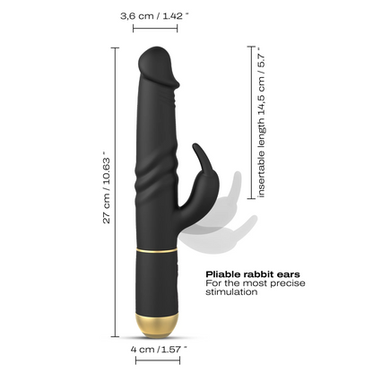 Furious Rabbit 2.0 – Rechargeable, Discreet, Intimate Wellness Accessory – Quiet, Rechargeable, Waterproof, Couples & Solo Use, Discreet Intimate Wellness Accessory
