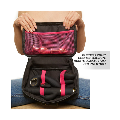 DISCREET BOX BLACK – Rechargeable, Discreet, Intimate Wellness Accessory – Quiet, Rechargeable, Waterproof, Couples & Solo Use, Discreet Intimate Wellness Accessory