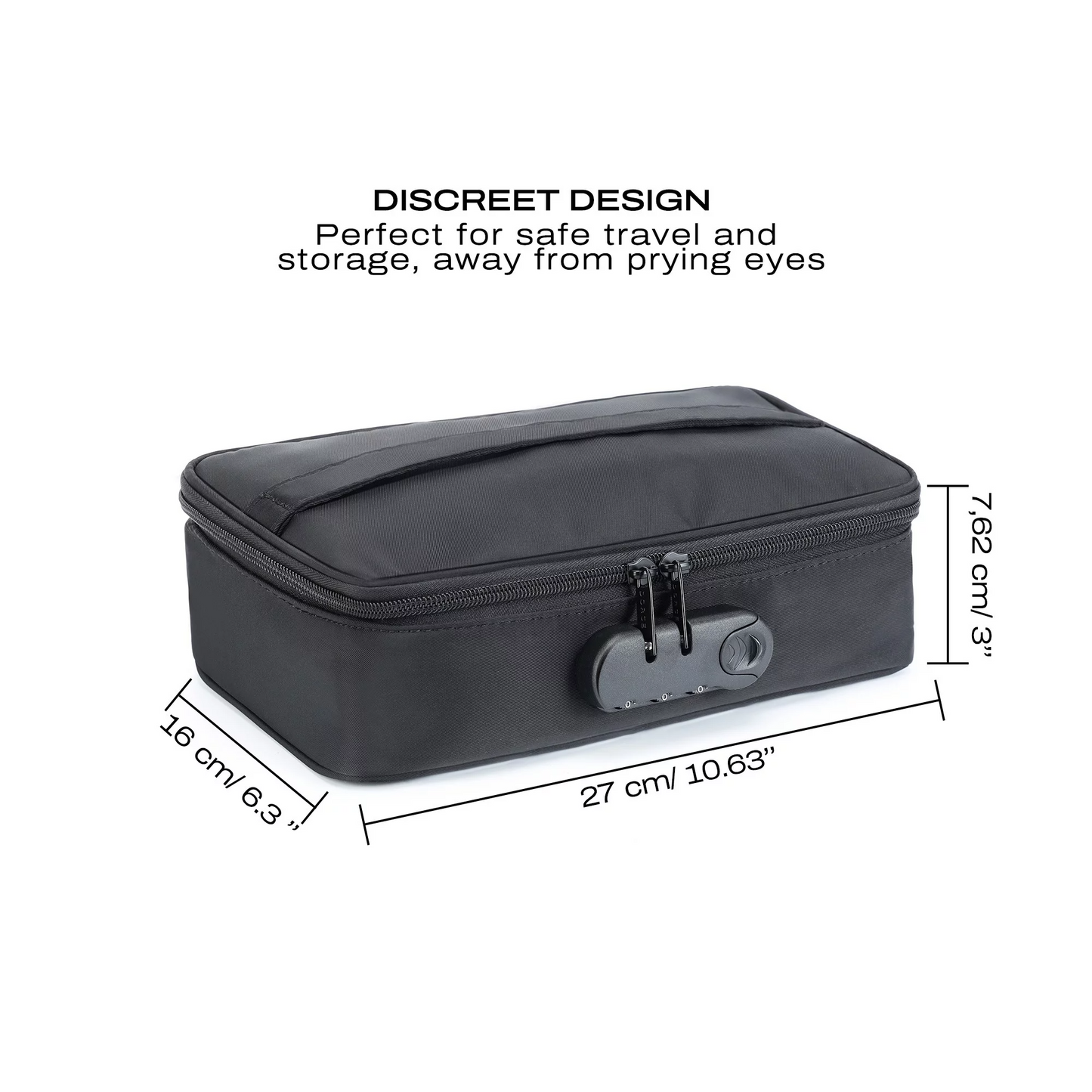 DISCREET BOX BLACK – Rechargeable, Discreet, Intimate Wellness Accessory – Quiet, Rechargeable, Waterproof, Couples & Solo Use, Discreet Intimate Wellness Accessory