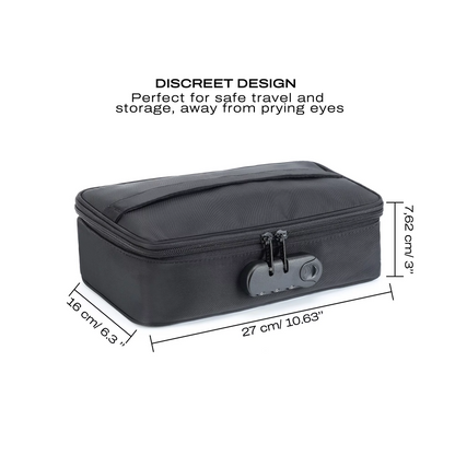 DISCREET BOX BLACK – Rechargeable, Discreet, Intimate Wellness Accessory – Quiet, Rechargeable, Waterproof, Couples & Solo Use, Discreet Intimate Wellness Accessory