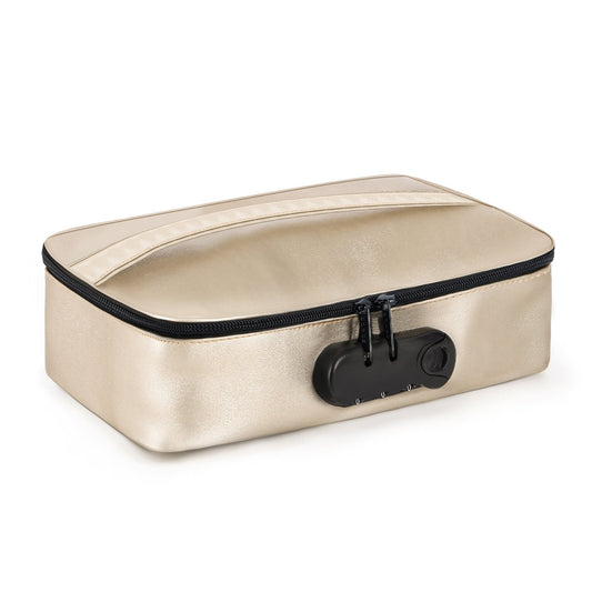 DISCREET BOX LUXURY GOLD – Rechargeable, Discreet, Intimate Wellness Accessory – Quiet, Rechargeable, Waterproof, Couples & Solo Use, Discreet Intimate Wellness Accessory