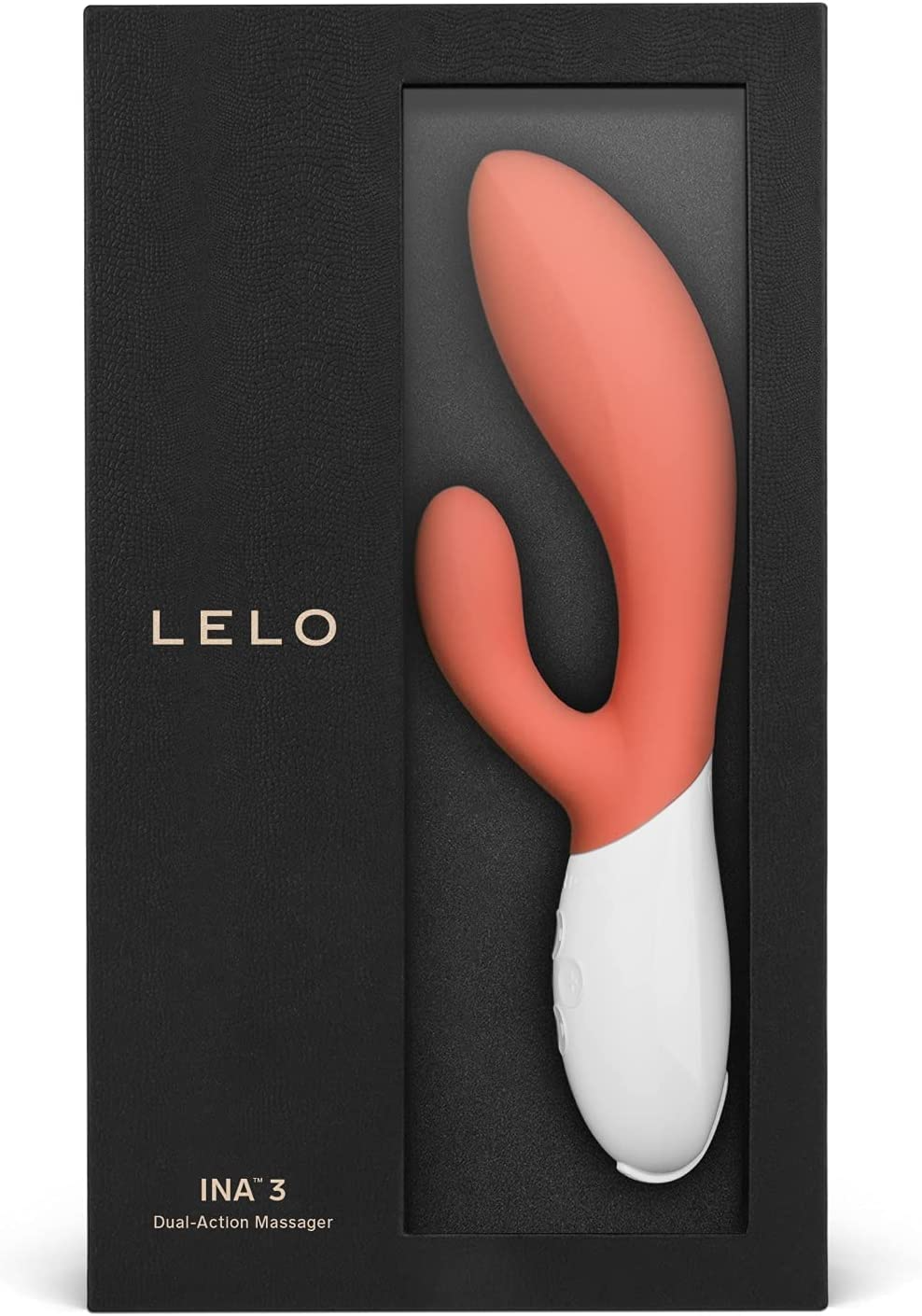 Ina 3 Coral – Rechargeable, Discreet, Intimate Wellness Accessory – Quiet, Rechargeable, Waterproof, Couples & Solo Use, Discreet Intimate Wellness Accessory