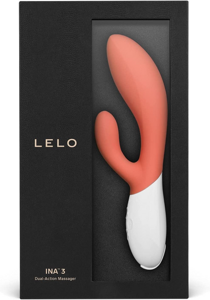 Ina 3 Coral – Rechargeable, Discreet, Intimate Wellness Accessory – Quiet, Rechargeable, Waterproof, Couples & Solo Use, Discreet Intimate Wellness Accessory