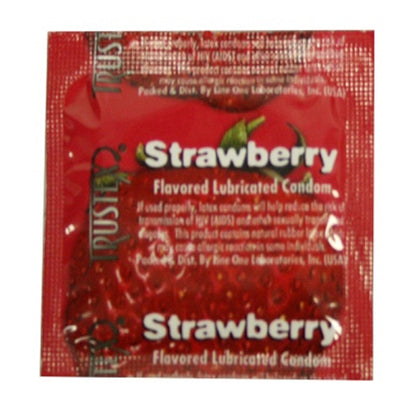 Trustex Flavored Lubricated Condoms - 3 Pack - Strawberry – Rechargeable, Discreet, Intimate Wellness Accessory – Quiet, Rechargeable, Waterproof, Couples & Solo Use, Discreet Intimate Wellness Accessory