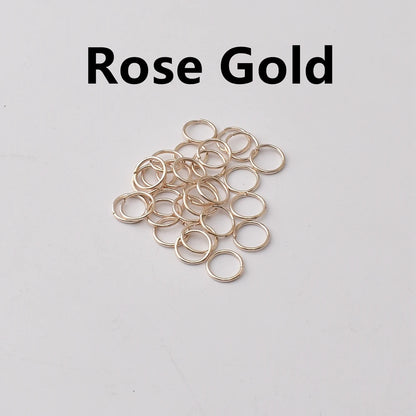 100-200Pcs/Lot 3-8mm Single Loop Open Jump Rings Split Rings Connectors For Jewelry Making Supplies Diy Handmade Accessories