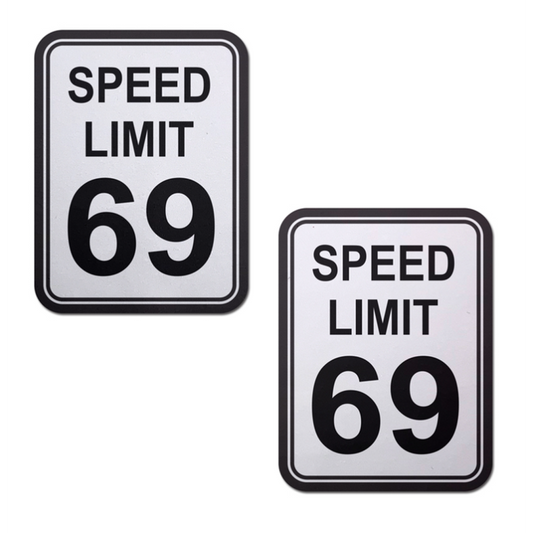 Speed Limit 69 Nipple Pasties – Rechargeable, Discreet, Intimate Wellness Accessory – Quiet, Rechargeable, Waterproof, Couples & Solo Use, Discreet Intimate Wellness Accessory