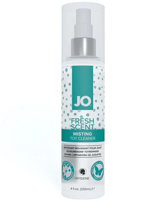 JO Misting novelty item Cleaner -Fresh Scent 4oz – Rechargeable, Discreet, Intimate Wellness Accessory – Quiet, Rechargeable, Waterproof, Couples & Solo Use, Discreet Intimate Wellness Accessory