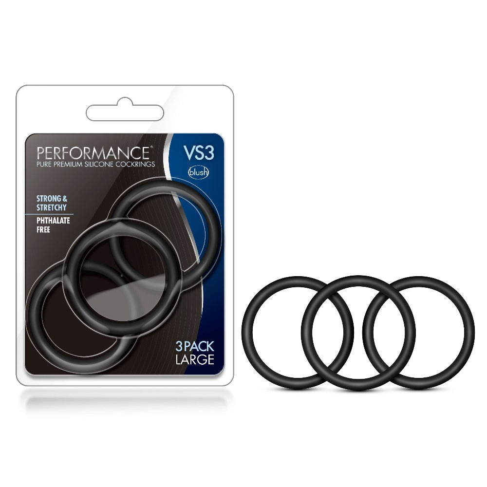 Performance VS3 Pure Silicone male Ring – Rechargeable, Discreet, Intimate Wellness Accessory – Quiet, Rechargeable, Waterproof, Couples & Solo Use, Discreet Intimate Wellness Accessory