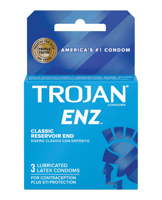 Trojan ENZ Box 3 – Rechargeable, Discreet, Intimate Wellness Accessory – Quiet, Rechargeable, Waterproof, Couples & Solo Use, Discreet Intimate Wellness Accessory