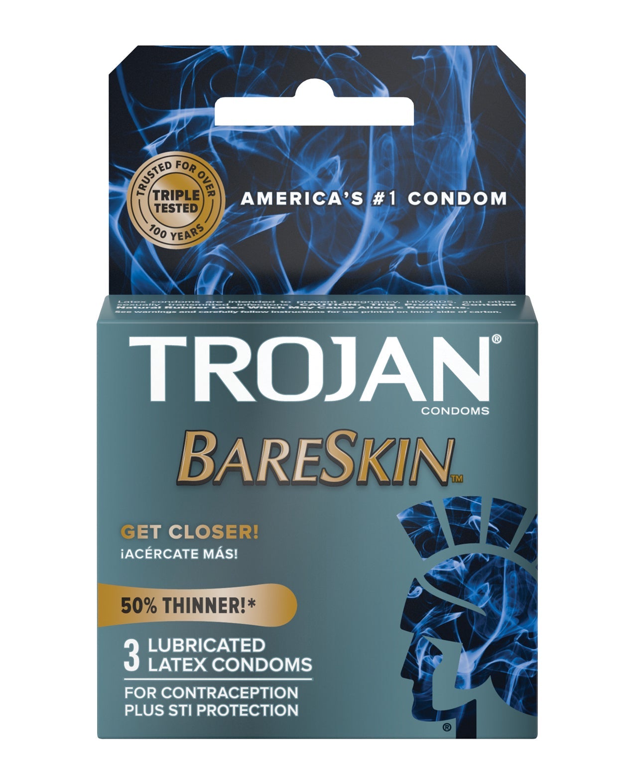 Trojan BareSkin Box 3 – Rechargeable, Discreet, Intimate Wellness Accessory – Quiet, Rechargeable, Waterproof, Couples & Solo Use, Discreet Intimate Wellness Accessory