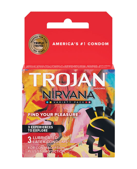 Trojan Nirvana Box 3 – Rechargeable, Discreet, Intimate Wellness Accessory – Quiet, Rechargeable, Waterproof, Couples & Solo Use, Discreet Intimate Wellness Accessory
