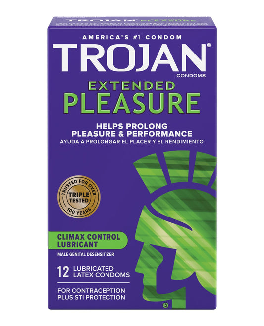 Trojan Extended Pleasure Box 12 – Rechargeable, Discreet, Intimate Wellness Accessory – Quiet, Rechargeable, Waterproof, Couples & Solo Use, Discreet Intimate Wellness Accessory