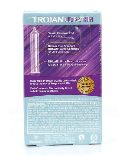 Trojan Ultra Thin Box 12 – Rechargeable, Discreet, Intimate Wellness Accessory – Quiet, Rechargeable, Waterproof, Couples & Solo Use, Discreet Intimate Wellness Accessory