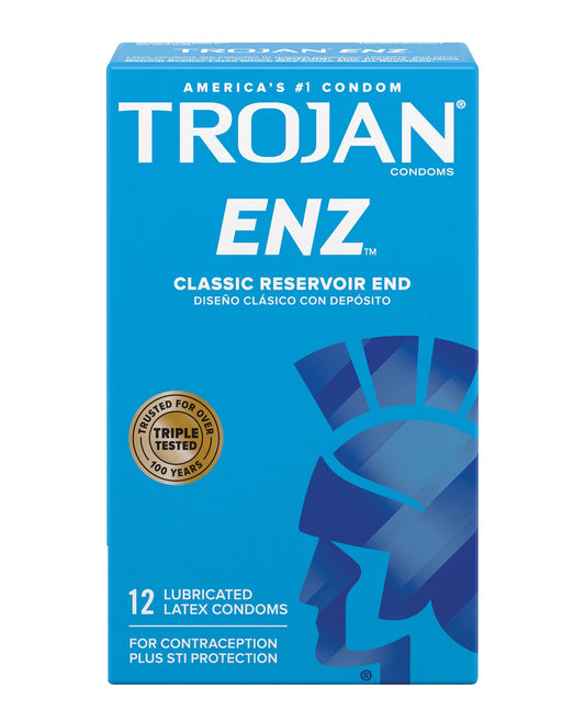 Trojan ENZ Box 12 – Rechargeable, Discreet, Intimate Wellness Accessory – Quiet, Rechargeable, Waterproof, Couples & Solo Use, Discreet Intimate Wellness Accessory