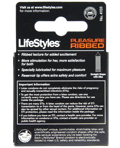 LifeStyles Ultra Ribbed Box 3 – Rechargeable, Discreet, Intimate Wellness Accessory – Quiet, Rechargeable, Waterproof, Couples & Solo Use, Discreet Intimate Wellness Accessory