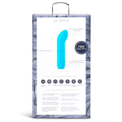 Je Joue G-Spot Clitoral massager Teal – Rechargeable, Discreet, Intimate Wellness Accessory – Quiet, Rechargeable, Waterproof, Couples & Solo Use, Discreet Intimate Wellness Accessory