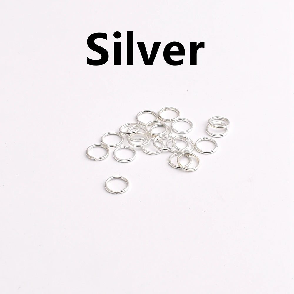 100-200Pcs/Lot 3-8mm Single Loop Open Jump Rings Split Rings Connectors For Jewelry Making Supplies Diy Handmade Accessories