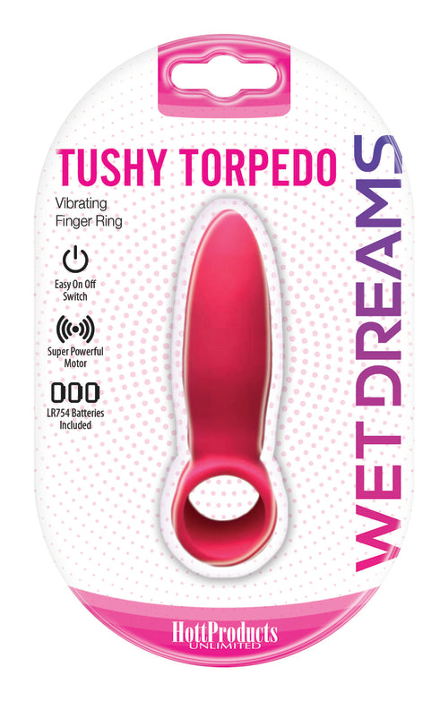 Wet Dreams Tushy Torpedo Finger Ring With Turbo Motor - Pink