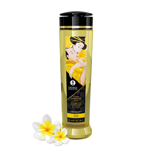 Massage Oils - Serenity / Monoi – Rechargeable, Discreet, Intimate Wellness Accessory – Quiet, Rechargeable, Waterproof, Couples & Solo Use, Discreet Intimate Wellness Accessory