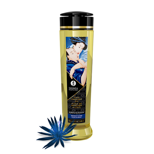 Massage Oils - Seduction / Midnight Flower – Rechargeable, Discreet, Intimate Wellness Accessory – Quiet, Rechargeable, Waterproof, Couples & Solo Use, Discreet Intimate Wellness Accessory