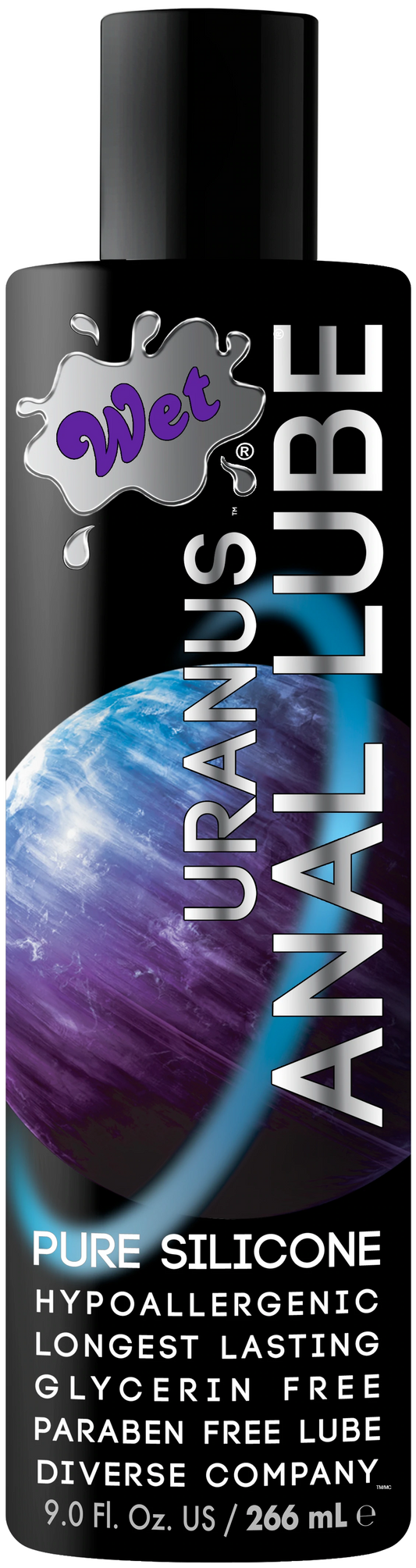 Uranus Silicone Based backdoor intimacy personal lubricant 9 Ounce – Rechargeable, Discreet, Intimate Wellness Accessory – Quiet, Rechargeable, Waterproof, Couples & Solo Use, Discreet Intimate Wellness Accessory