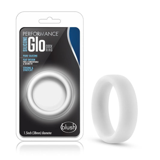 Performance Silicon Glo CRing-White Glow – Rechargeable, Discreet, Intimate Wellness Accessory – Quiet, Rechargeable, Waterproof, Couples & Solo Use, Discreet Intimate Wellness Accessory