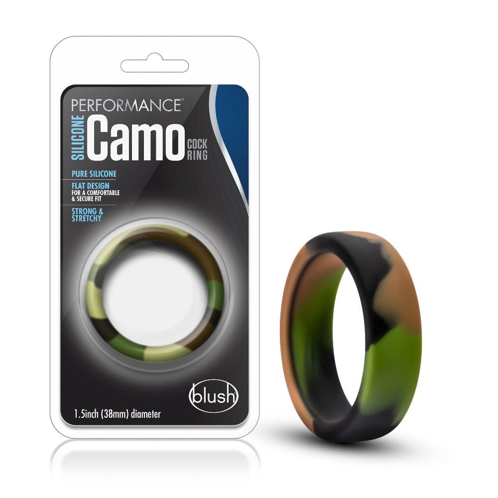 Performance Silico Camo CRing-Green Camo – Rechargeable, Discreet, Intimate Wellness Accessory – Quiet, Rechargeable, Waterproof, Couples & Solo Use, Discreet Intimate Wellness Accessory