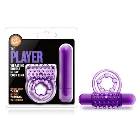 The Player Vibrating Double C-ring – Rechargeable, Discreet, Intimate Wellness Accessory – Quiet, Rechargeable, Waterproof, Couples & Solo Use, Discreet Intimate Wellness Accessory