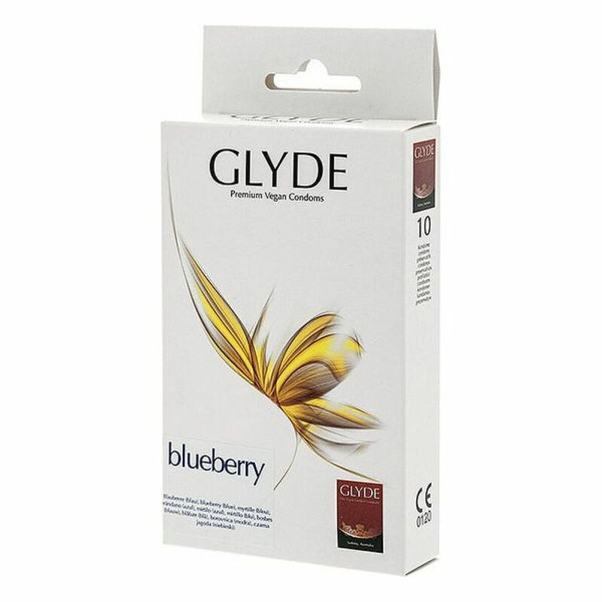 Condoms Glyde Blueberry 18 cm (10 uds) – Rechargeable, Discreet, Intimate Wellness Accessory – Quiet, Rechargeable, Waterproof, Couples & Solo Use, Discreet Intimate Wellness Accessory