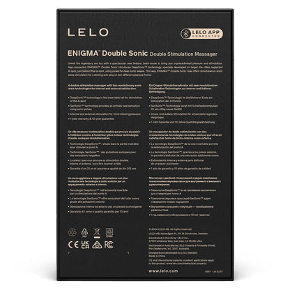 Enigma Double Sonic Purple – Rechargeable, Discreet, Intimate Wellness Accessory – Quiet, Rechargeable, Waterproof, Couples & Solo Use, Discreet Intimate Wellness Accessory