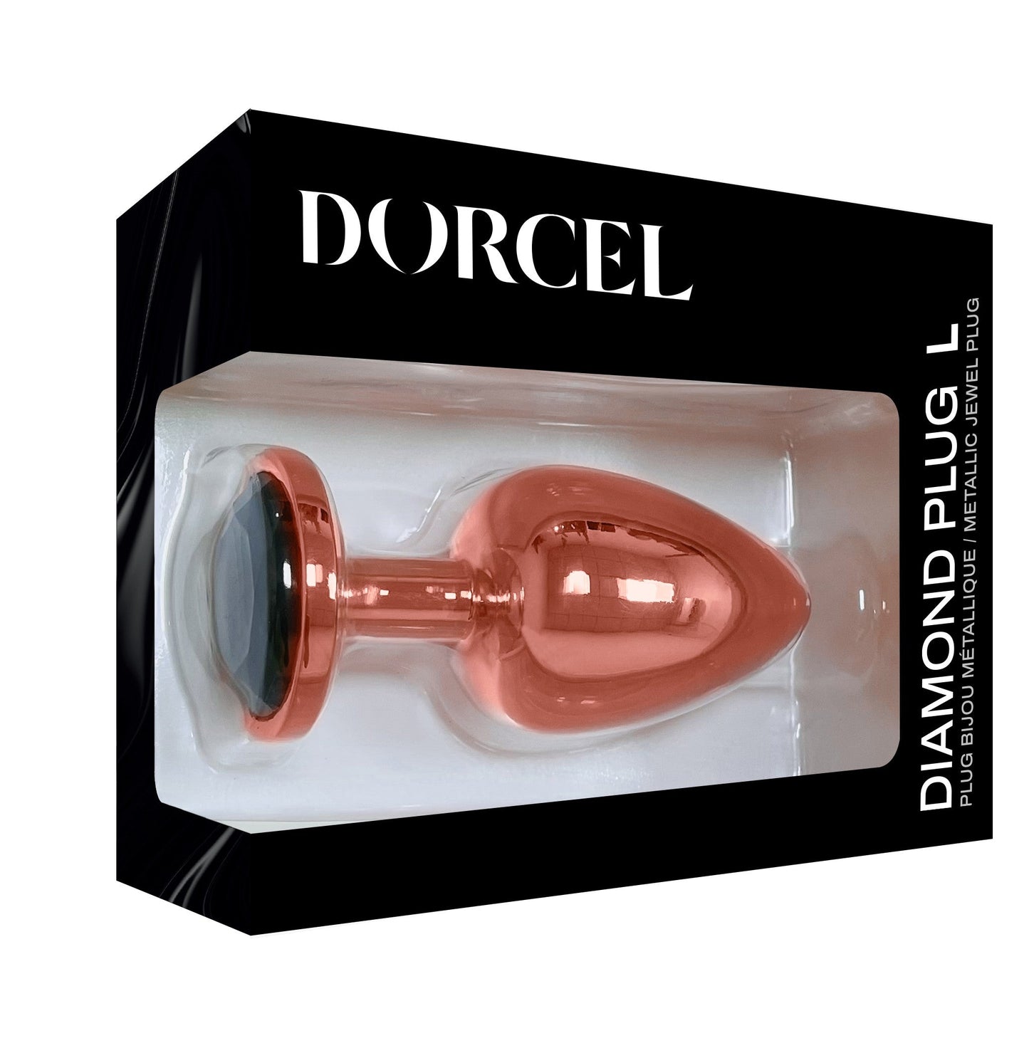 Diamond Plug Rose Gold Large – Rechargeable, Discreet, Intimate Wellness Accessory – Quiet, Rechargeable, Waterproof, Couples & Solo Use, Discreet Intimate Wellness Accessory