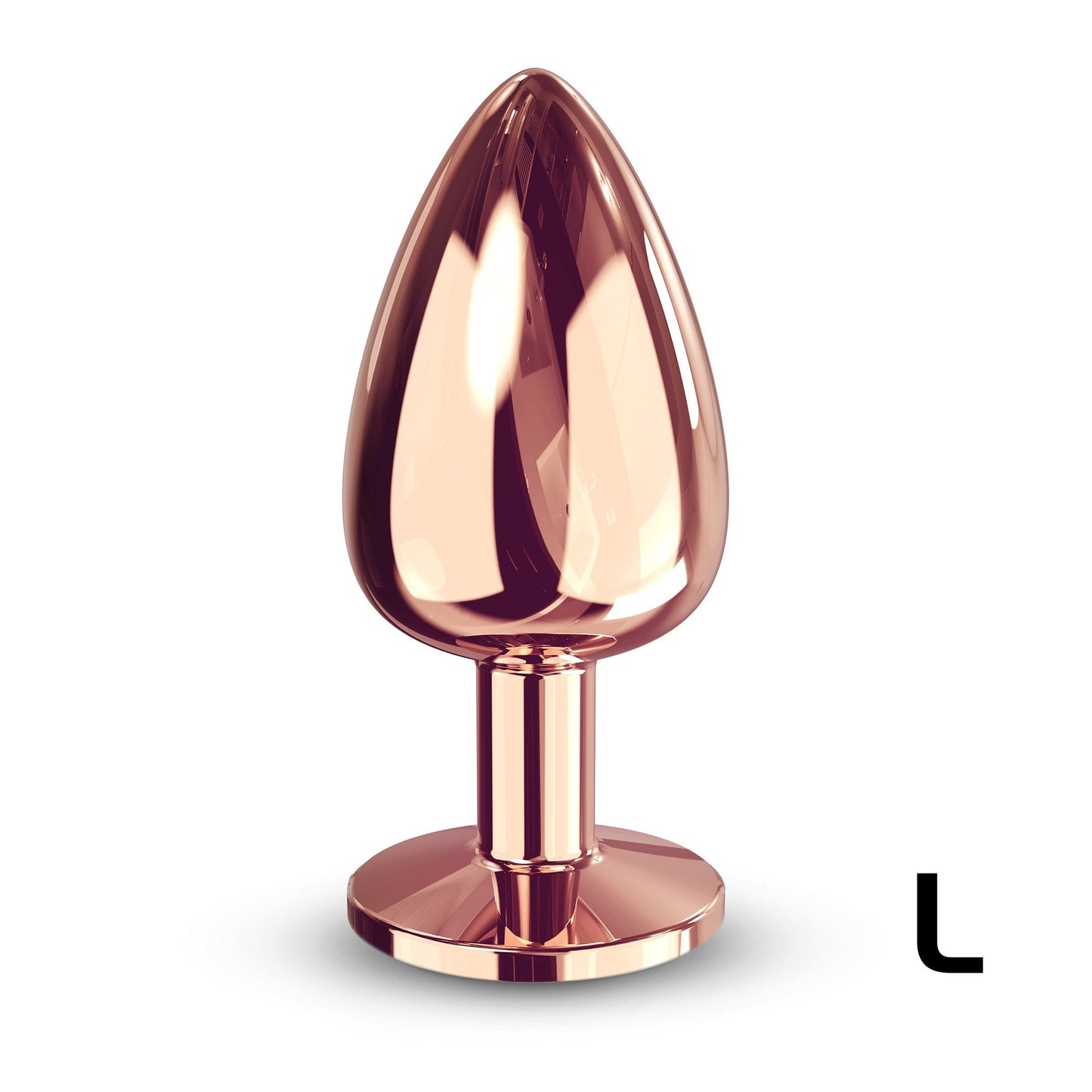 Diamond Plug Rose Gold Large – Rechargeable, Discreet, Intimate Wellness Accessory – Quiet, Rechargeable, Waterproof, Couples & Solo Use, Discreet Intimate Wellness Accessory