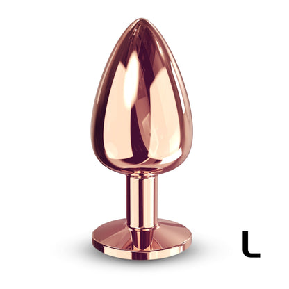 Diamond Plug Rose Gold Large – Rechargeable, Discreet, Intimate Wellness Accessory – Quiet, Rechargeable, Waterproof, Couples & Solo Use, Discreet Intimate Wellness Accessory