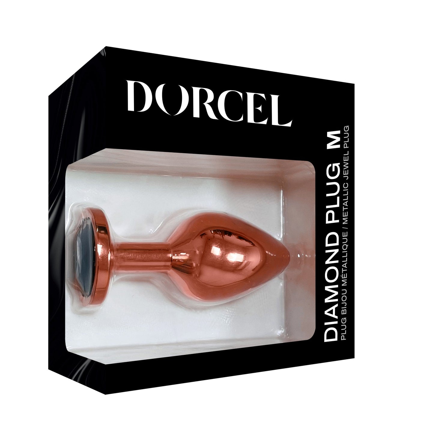 Diamond Plug Rose Gold Medium – Rechargeable, Discreet, Intimate Wellness Accessory – Quiet, Rechargeable, Waterproof, Couples & Solo Use, Discreet Intimate Wellness Accessory