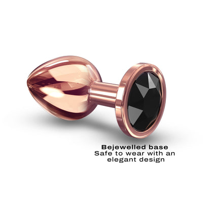 Diamond Plug Rose Gold Medium – Rechargeable, Discreet, Intimate Wellness Accessory – Quiet, Rechargeable, Waterproof, Couples & Solo Use, Discreet Intimate Wellness Accessory
