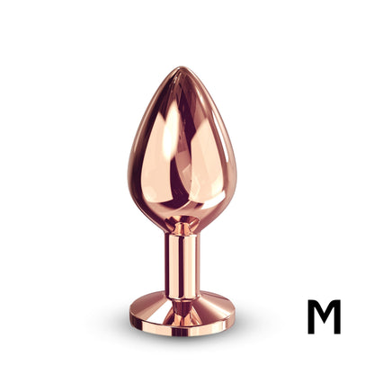 Diamond Plug Rose Gold Medium – Rechargeable, Discreet, Intimate Wellness Accessory – Quiet, Rechargeable, Waterproof, Couples & Solo Use, Discreet Intimate Wellness Accessory