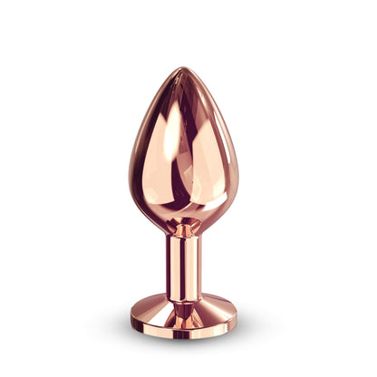 Diamond Plug Rose Gold Medium – Rechargeable, Discreet, Intimate Wellness Accessory – Quiet, Rechargeable, Waterproof, Couples & Solo Use, Discreet Intimate Wellness Accessory