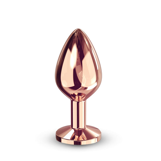 Diamond Plug Rose Gold Medium – Rechargeable, Discreet, Intimate Wellness Accessory – Quiet, Rechargeable, Waterproof, Couples & Solo Use, Discreet Intimate Wellness Accessory