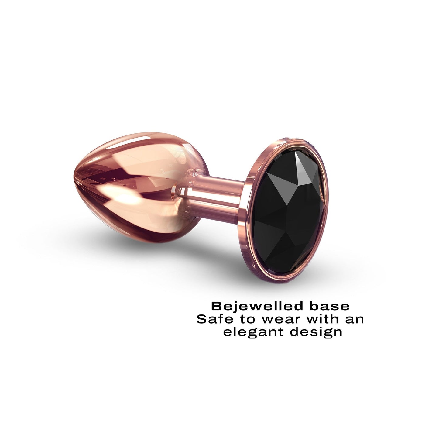 Diamond Plug Rose Gold Small – Rechargeable, Discreet, Intimate Wellness Accessory – Quiet, Rechargeable, Waterproof, Couples & Solo Use, Discreet Intimate Wellness Accessory