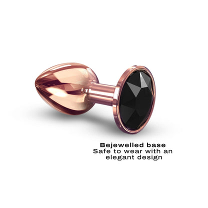 Diamond Plug Rose Gold Small – Rechargeable, Discreet, Intimate Wellness Accessory – Quiet, Rechargeable, Waterproof, Couples & Solo Use, Discreet Intimate Wellness Accessory