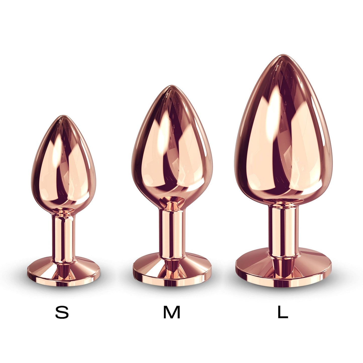 Diamond Plug Rose Gold Small – Rechargeable, Discreet, Intimate Wellness Accessory – Quiet, Rechargeable, Waterproof, Couples & Solo Use, Discreet Intimate Wellness Accessory